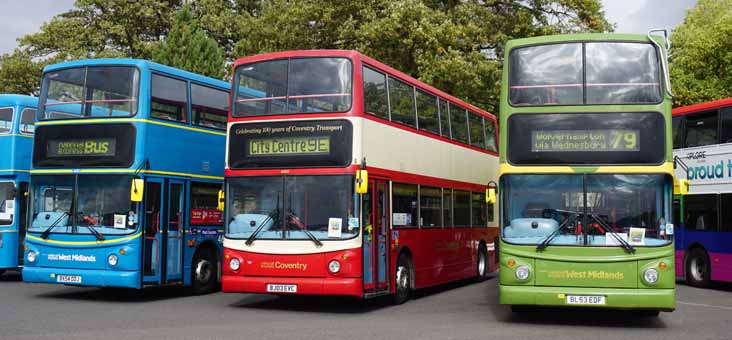 NXWM Trident ALX400 Walsall 4601, Coventry 4453 & Wolverhampton 4535